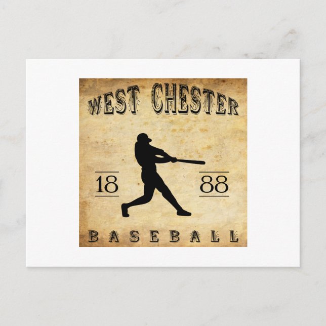 Carte Postale 1888 West Chester Pennsylvania Baseball (Devant)