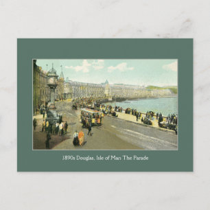 Carte Postale 1890 Isle of Man, Douglas, La Parade