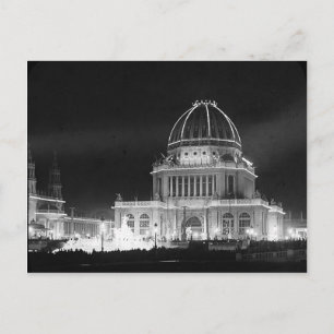 Carte Postale 1893 Columbia Exposition, bâtiment administratif