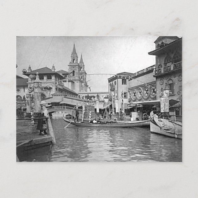 Carte Postale 1893 Columbia Exposition "Canal De Venise" (Devant)