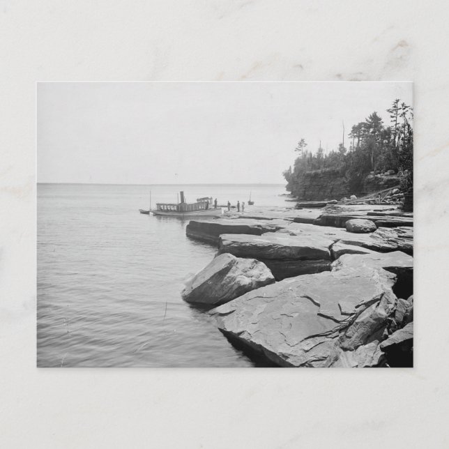 Carte Postale 1898 Apostle Islands, île Devils, lac Supérieur (Devant)