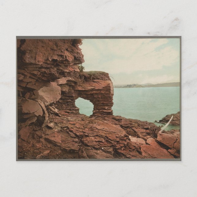 Carte Postale 1898 Arch Rock, Presque Isle Park, Marquette, MI (Devant)