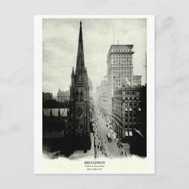 Carte Postale 1898 Broadway New York (Devant)