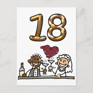 Carte postale 18 personnalisée