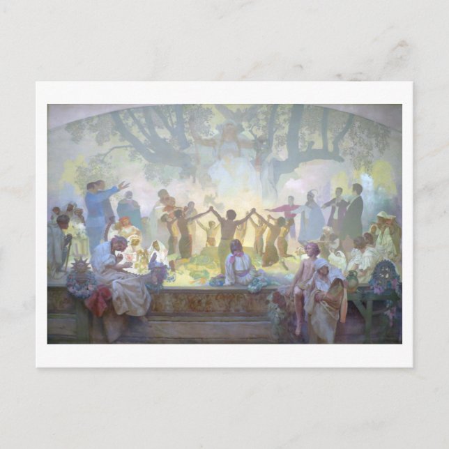 Carte Postale #18 Serment d'Omladina sous l'arbre slave de Linde (Devant)