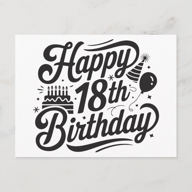 Carte Postale 18e anniversaire (Devant)