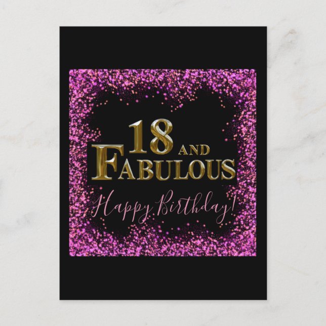 Carte Postale 18e anniversaire  (Devant)