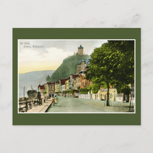 Carte Postale 1900 Cochem Mosel Moselle River Allemagne (Devant)