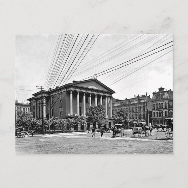 Carte postale 1900 du palais de justice Nashville  (Devant)