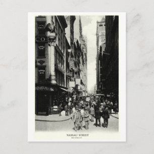 Carte Postale 1905, rue Nassau, New York