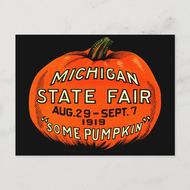 Carte Postale 1919 Un Citrouille ! (Devant)