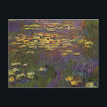 Carte postale 1920 de nénuphars de MONET<br><div class="desc">Une autre image de la série par Claude Monet qu'il a appelé des "nénuphars",  inspiré par le jardin de sa maison en France. Pensée avoir été peint entre 1920 et 1926.</div>
