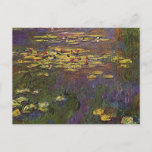 Carte postale 1920 de nénuphars de MONET<br><div class="desc">Une autre image de la série par Claude Monet qu'il a appelé des "nénuphars",  inspiré par le jardin de sa maison en France. Pensée avoir été peint entre 1920 et 1926.</div>