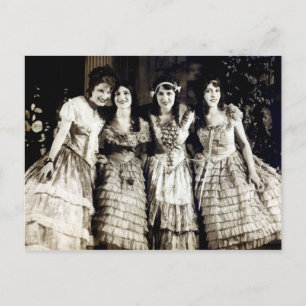 Carte Postale 1920 Filles amies souriantes
