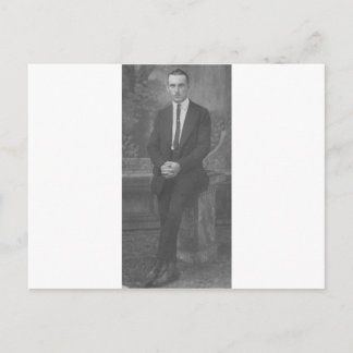 Carte Postale 1920's Man Standing