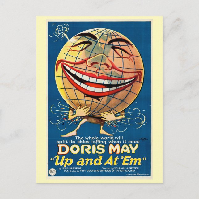 Carte Postale 1922 film Up et at 'Em (Devant)