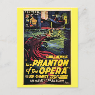 Carte Postale 1925 Fantôme de l'Opéra Publicité Rétro