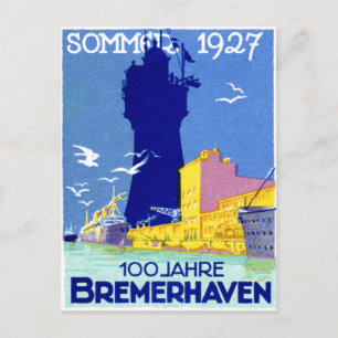 Carte Postale 1927 Bremerhaven Allemagne