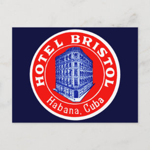 Carte Postale 1930 Hotel Bristol Cuba
