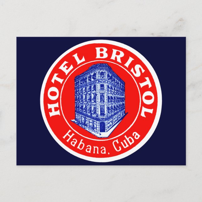Carte Postale 1930 Hotel Bristol Cuba (Devant)