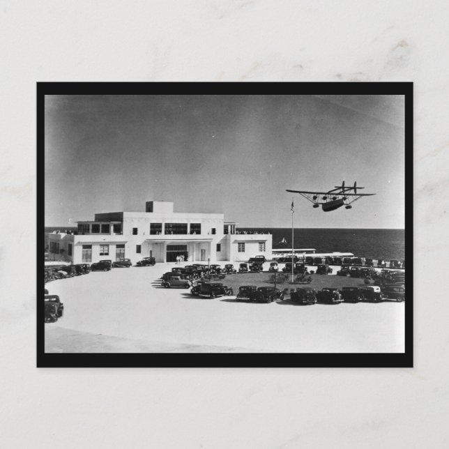 Carte Postale 1930 Pan American Airways Terminal, Miami, FL (Devant)