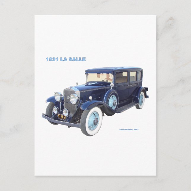 CARTE POSTALE 1931 CADILLAC LA SALLE (Devant)