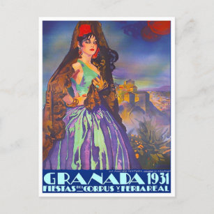 Carte Postale 1931 Feria de Granada