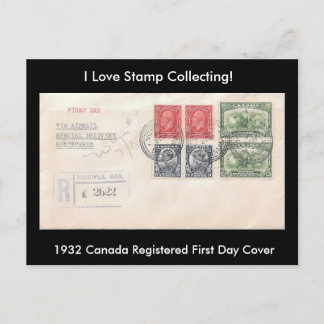 Carte postale 1932 Canada FDC