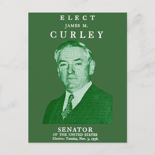 Carte Postale 1936 Elect Curley au Congrès (Devant)