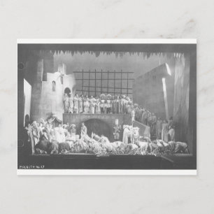 Carte postale 1936 vintage de Macbeth de vaudou
