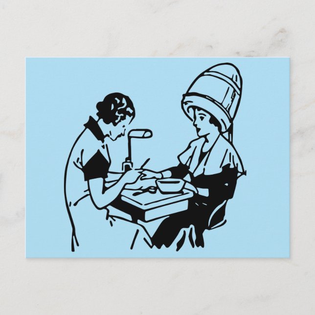 Carte Postale 1937 Vintage Beauty Parlor (Devant)