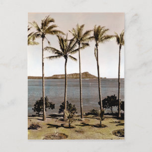 Carte Postale 1940 Diamond Head Hawaii