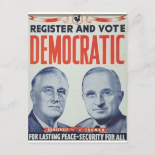 Carte Postale 1944 Roosevelt - Truman