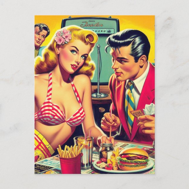 Carte Postale 1950 Retro Coulpe (Devant)