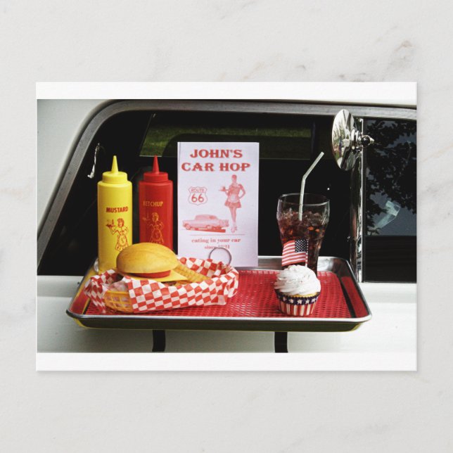 Carte Postale 1950's Drive-in (Devant)