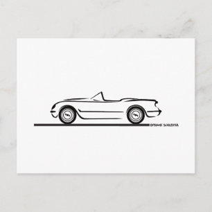 Carte Postale 1953 1954 1955 Corvette