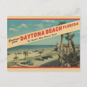 Carte Postale 1953 Salutations De Daytona Beach Postcard