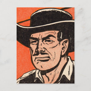Carte Postale 1955 Un méchant occidental de Billy the Kid BD