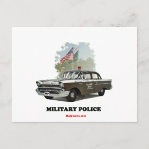 Carte Postale 1957_ Chevrolet_Military_Police