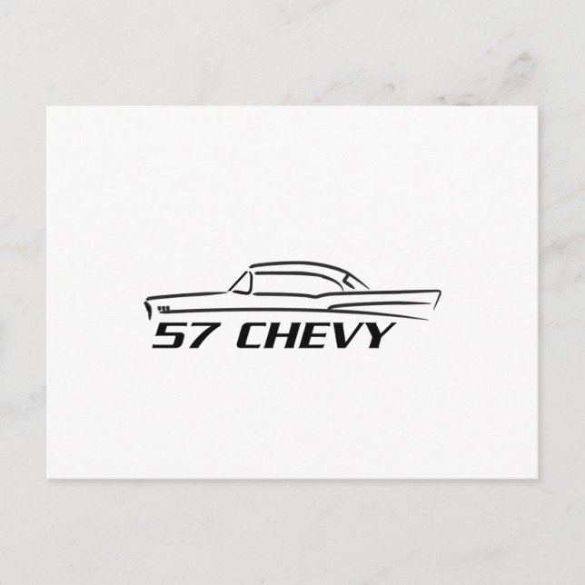 Carte Postale 1957 Chevy Hard Top Type (Devant)