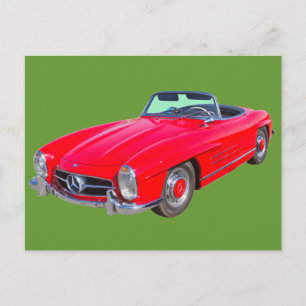 Carte Postale 1960 Mercedes Benz 300 SL Convertible