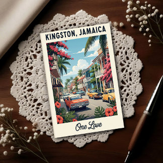 Carte Postale 1960s Vintage Jamaica Travel 