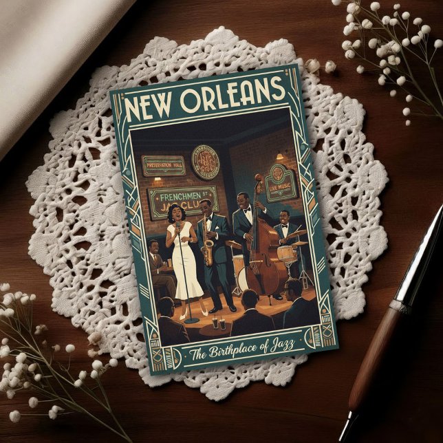 Carte Postale 1960s Vintage New Orleans (Créateur téléchargé)