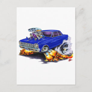 Carte Postale 1962-65 Nova Dark Blue Car