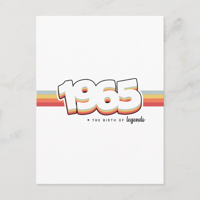Carte Postale 1965 The birth of legends (Devant)