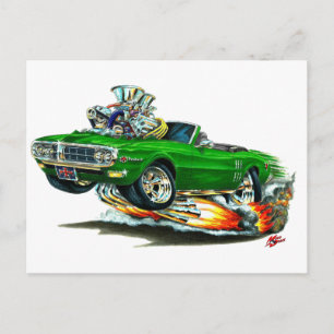 Carte Postale 1967-68 Firebird Green Convertible