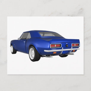 Carte Postale 1967 Camaro SS : Finition bleue : Modèle 3D :