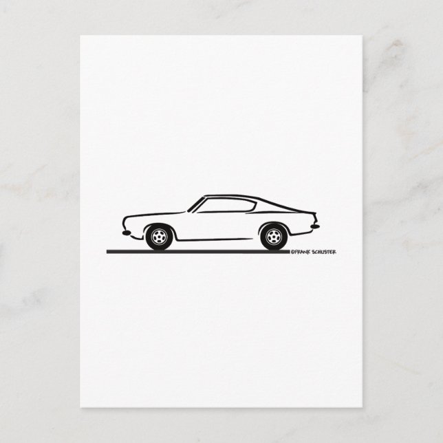 Carte Postale 1968 1969 Plymouth Barracuda (Devant)