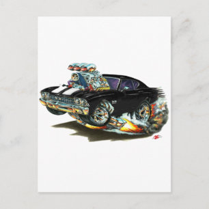 Carte Postale 1968-69 Chevelle Black-White Car