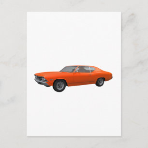 Carte Postale 1969 Chevelle SS : Fin orange